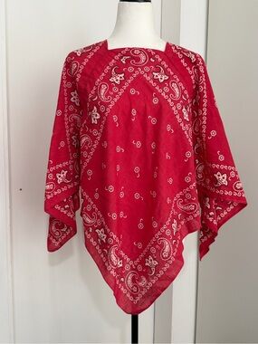 VTG 70s/80s WAMCRAFT RN 14193 Upcycled bandana top - one size